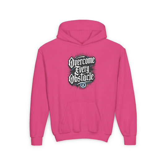 Overcome Every Obstacle Youth Heavy Blend Hooded Sweatshirt