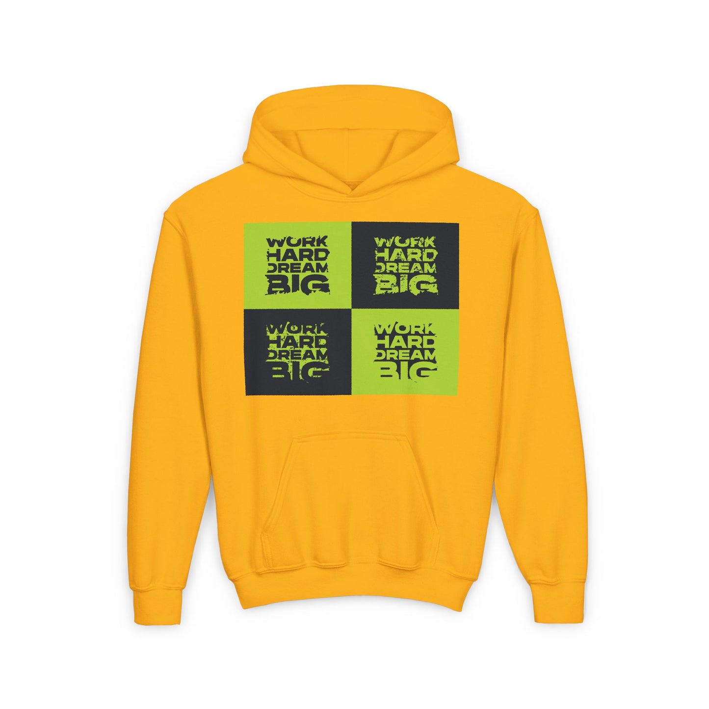 Work Hard Dream Big Youth Heavy Blend Hooded Sweatshirt