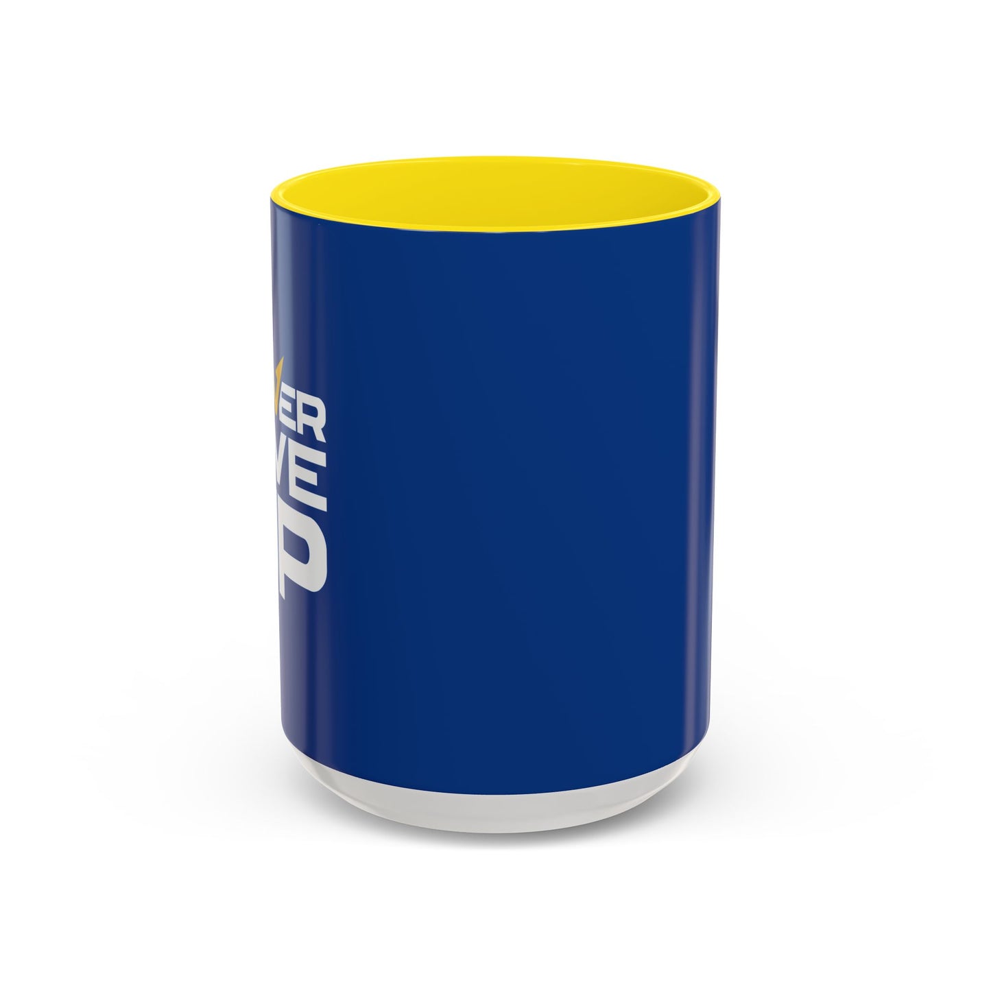 Never Give Up Accent Coffee Mug (11, 15oz)