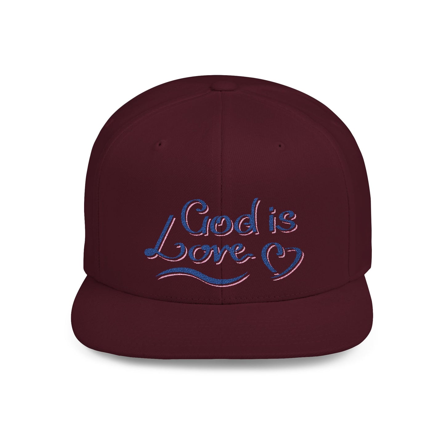 God Is Love Flat Bill Snapback