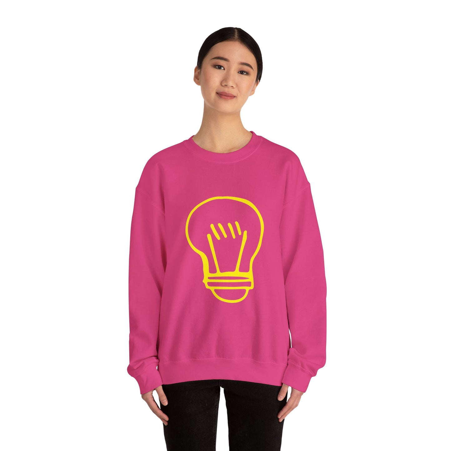 Drawing Light Bulb Unisex Heavy Blend™ Crewneck Sweatshirt
