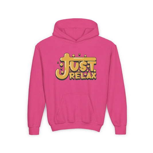 Just Relax Youth Heavy Blend Hooded Sweatshirt