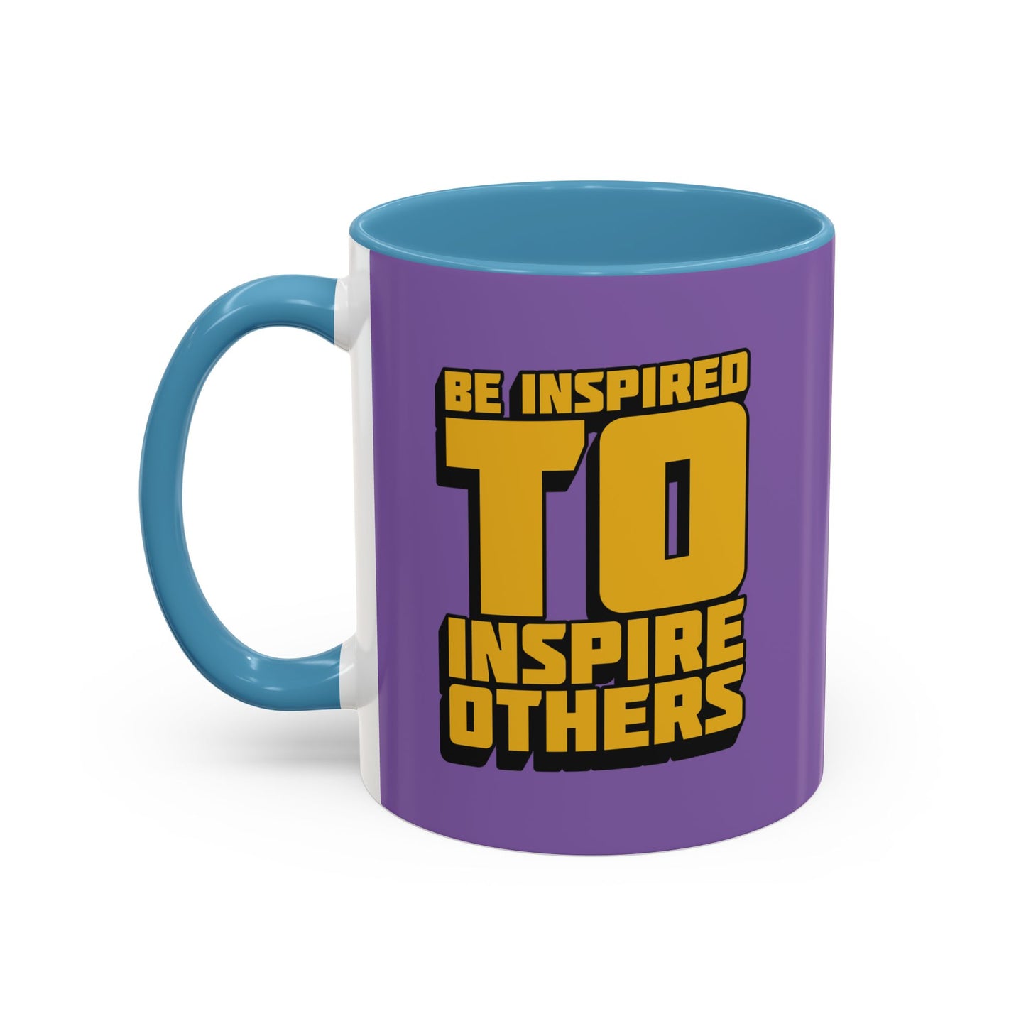 Be Inspired To Inspire Others Accent Coffee Mug (11, 15oz)