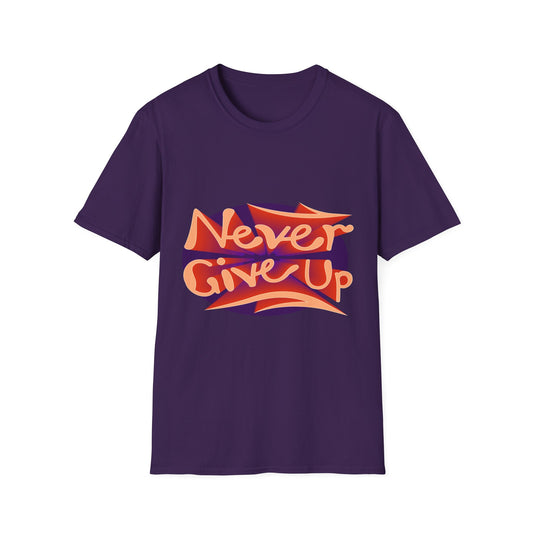 Never Give Up Unisex Softstyle T-Shirt