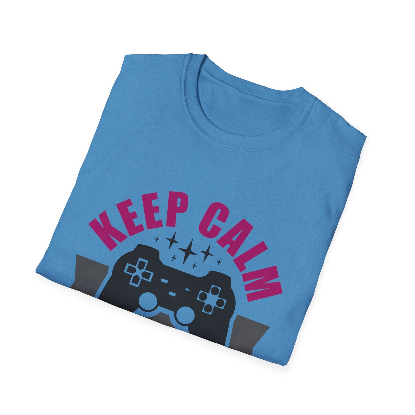 Keep Calm And Game On Unisex Softstyle T-Shirt
