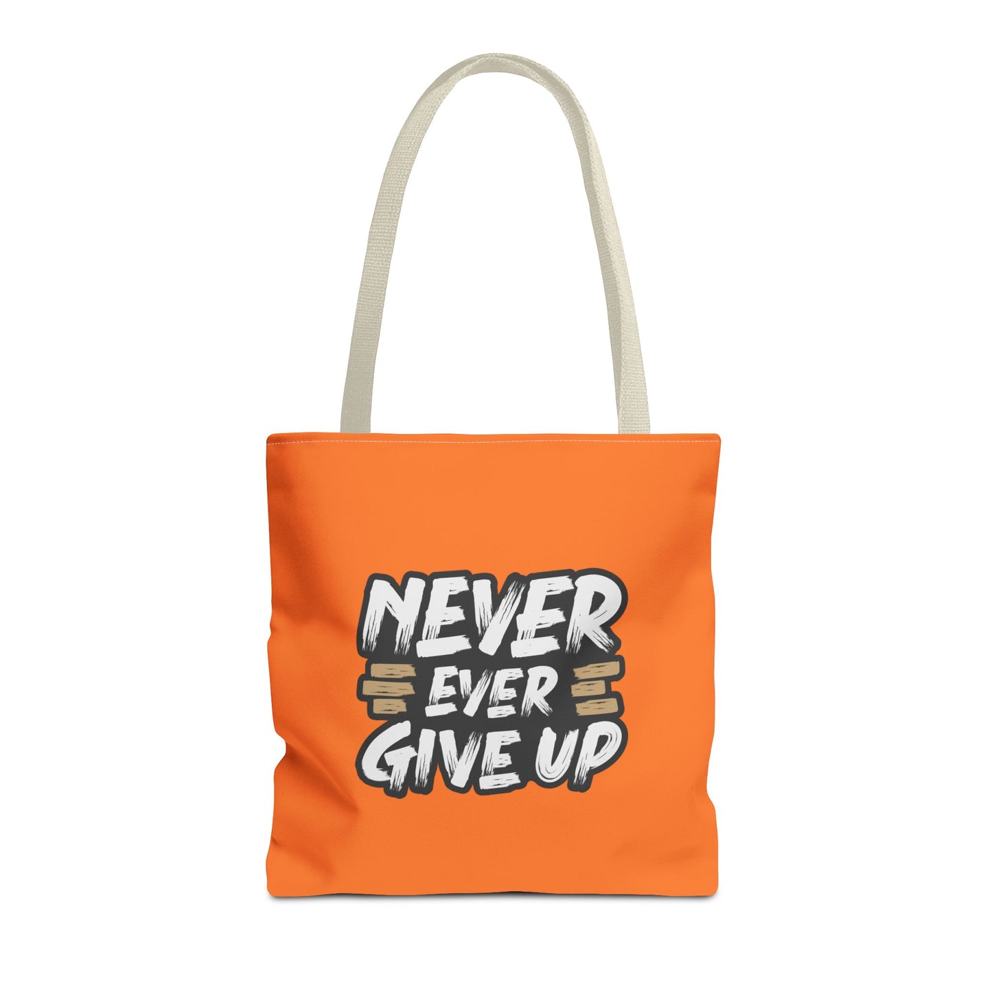 Never Give Up Tote Bag (AOP)