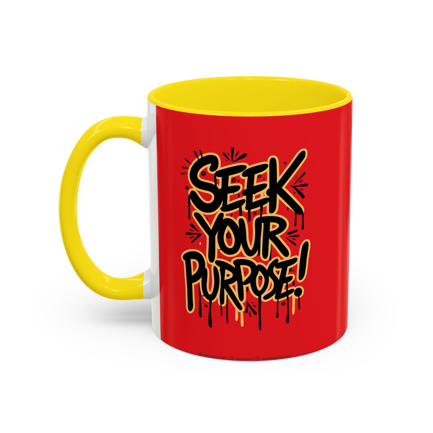 Seek Your Purpose! Accent Coffee Mug (11, 15oz)