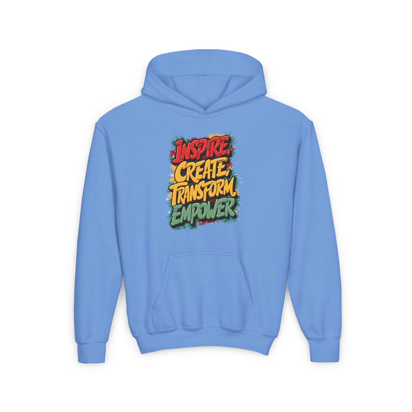 Inspire Create Transform Empower Youth Heavy Blend Hooded Sweatshirt