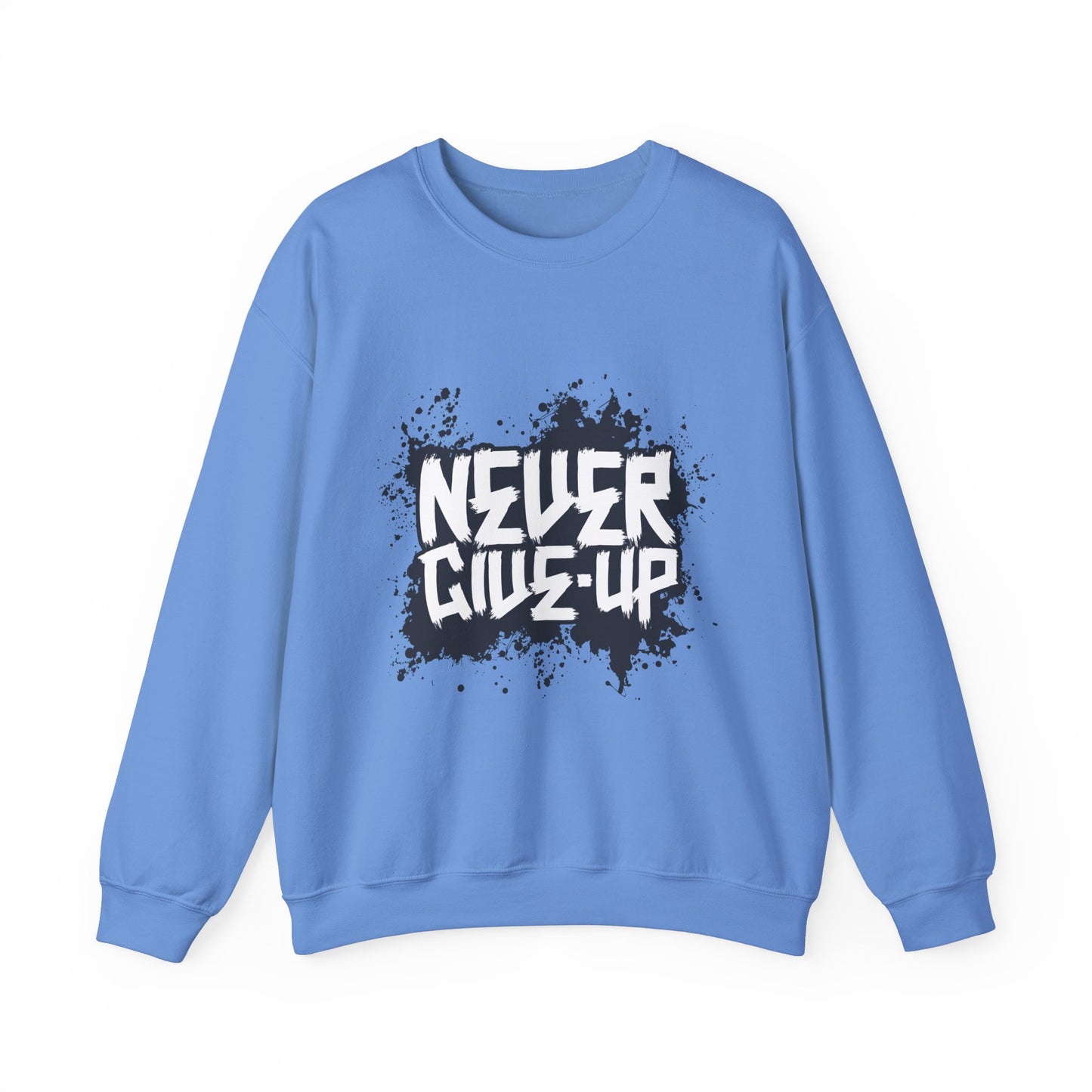 Never Give Up Unisex Heavy Blend™ Crewneck Sweatshirt