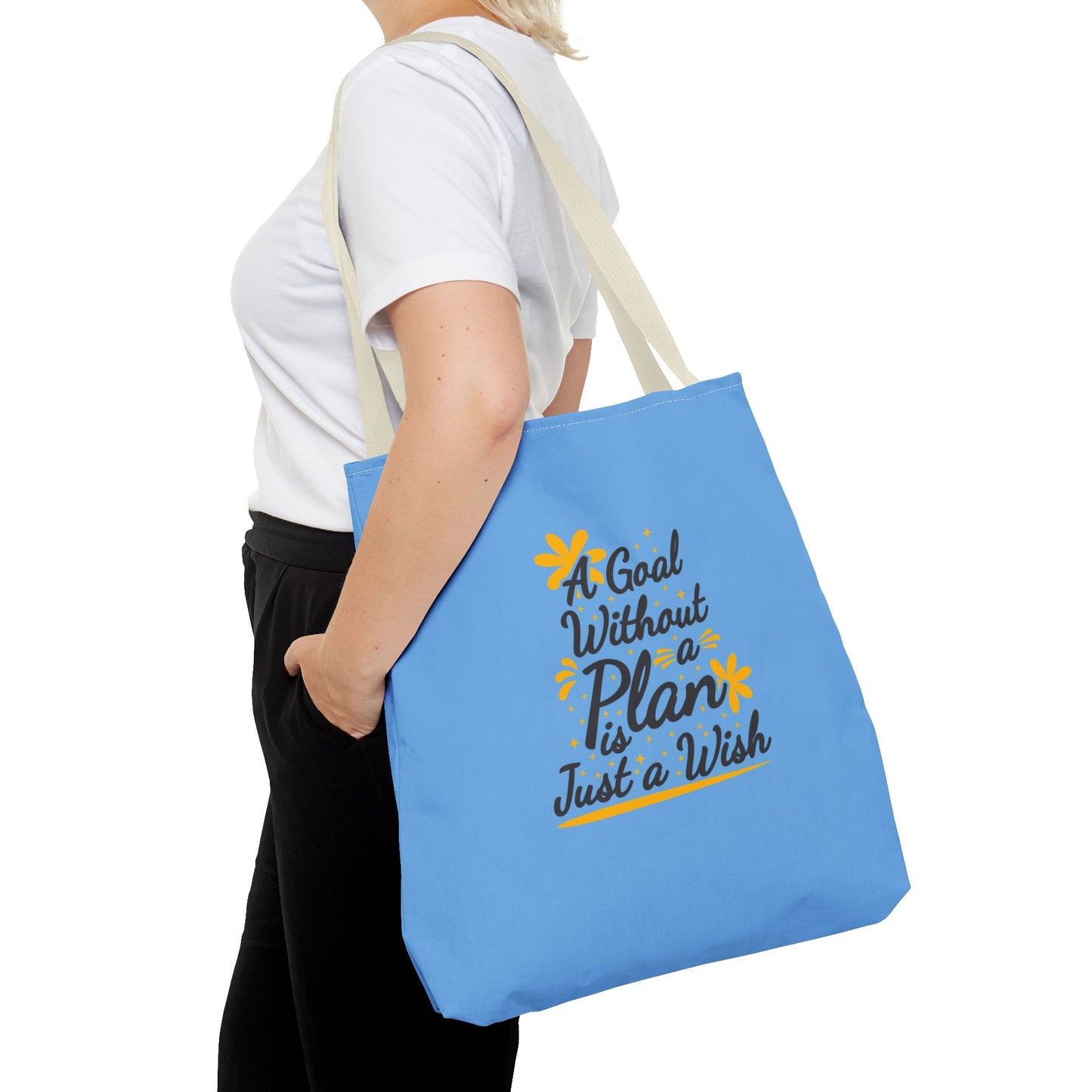 A Goal Without A Plan Is Just A Wish Tote Bag (AOP)