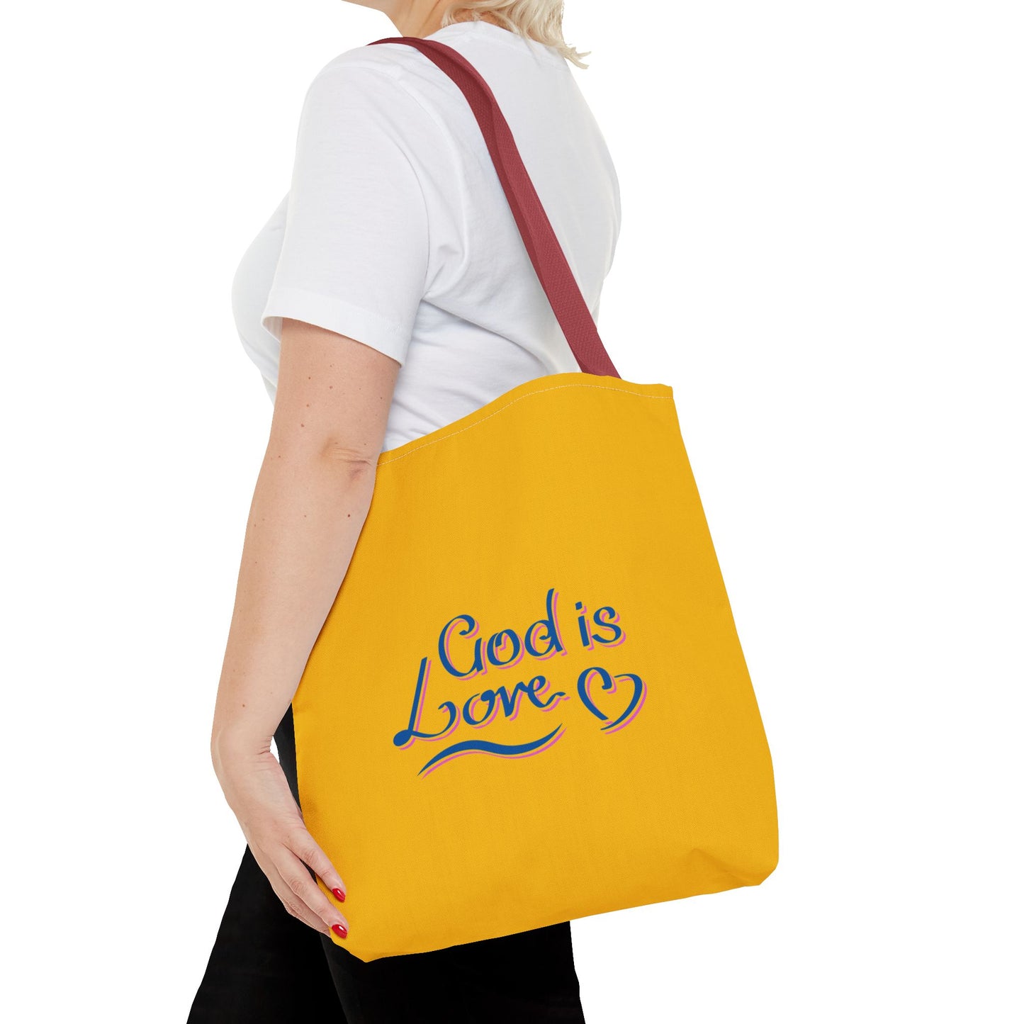 God Is Love Tote Bag (AOP)