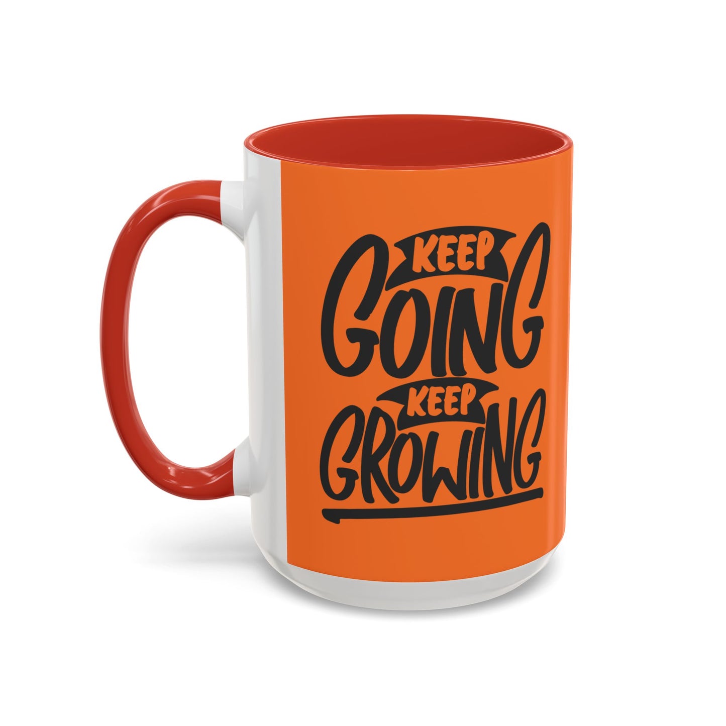 Keep Going Keep Growing Accent Coffee Mug (11, 15oz)