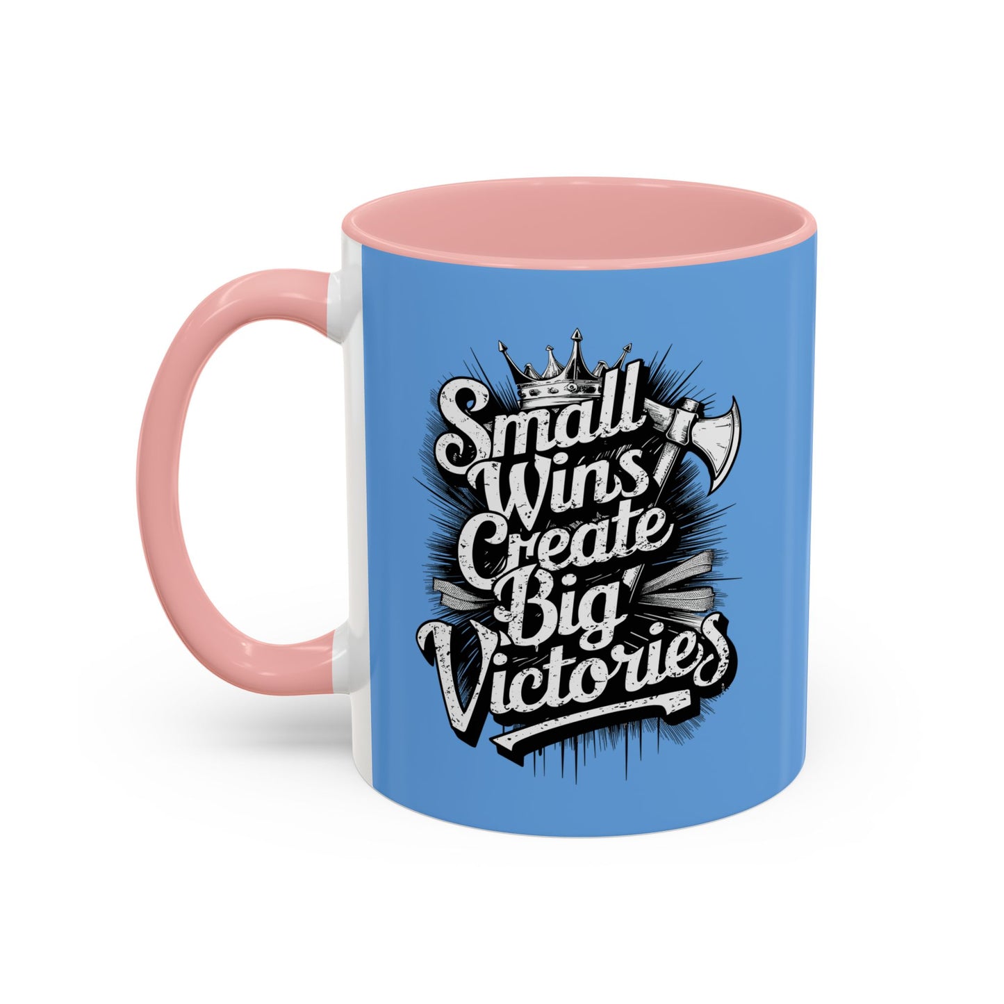 Small Wings Create Big Victories Accent Coffee Mug (11, 15oz)