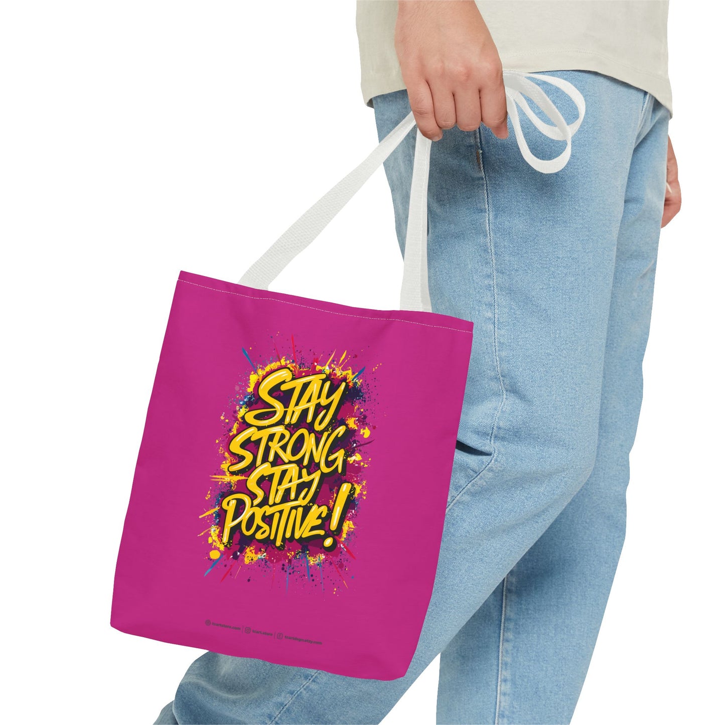 Stay Strong Stay Positive! Tote Bag (AOP)