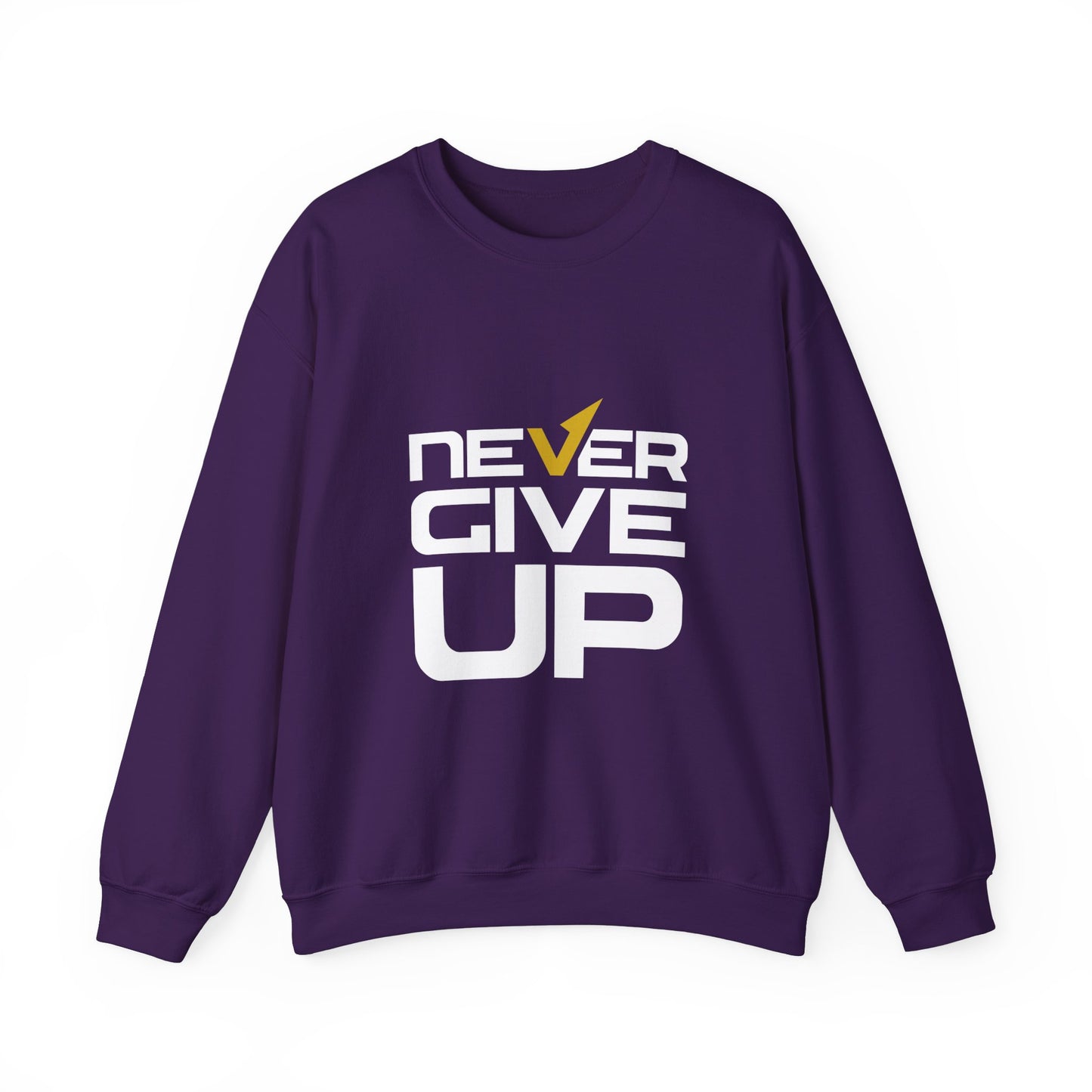 Never Give Up Unisex Heavy Blend™ Crewneck Sweatshirt