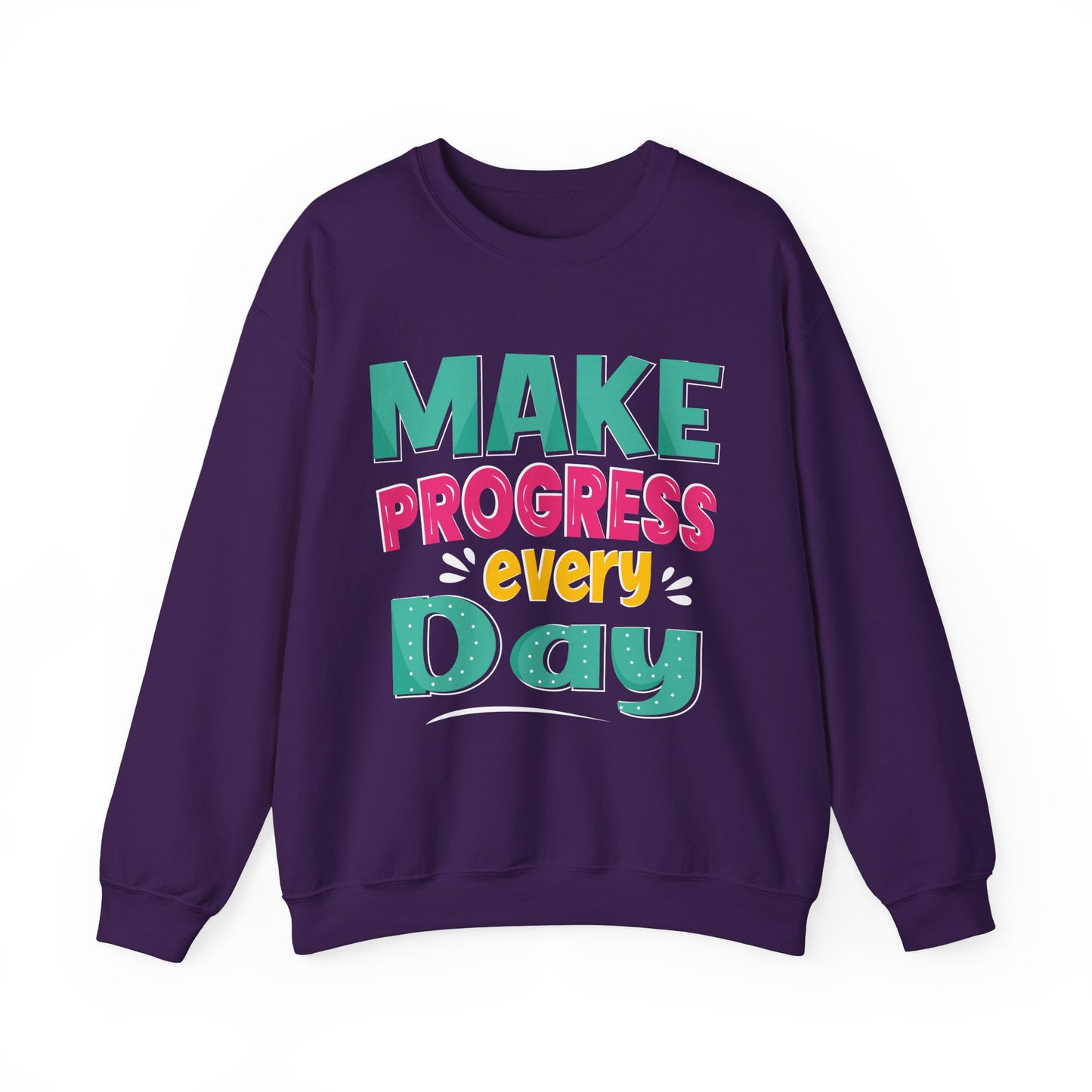Make Progress Every Day Unisex Heavy Blend™ Crewneck Sweatshirt