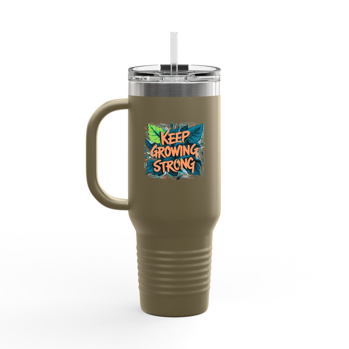 Keep Growing Strong Insulated Travel Mug, 40oz