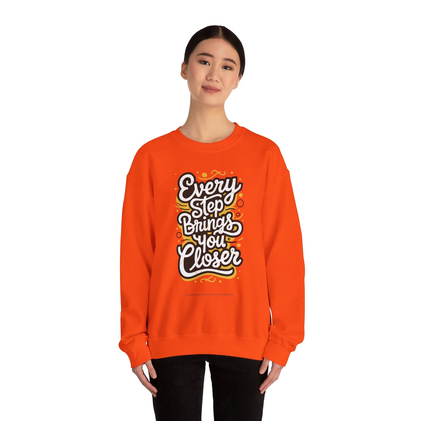Every Step Brings You Closer Unisex Heavy Blend™ Crewneck Sweatshirt