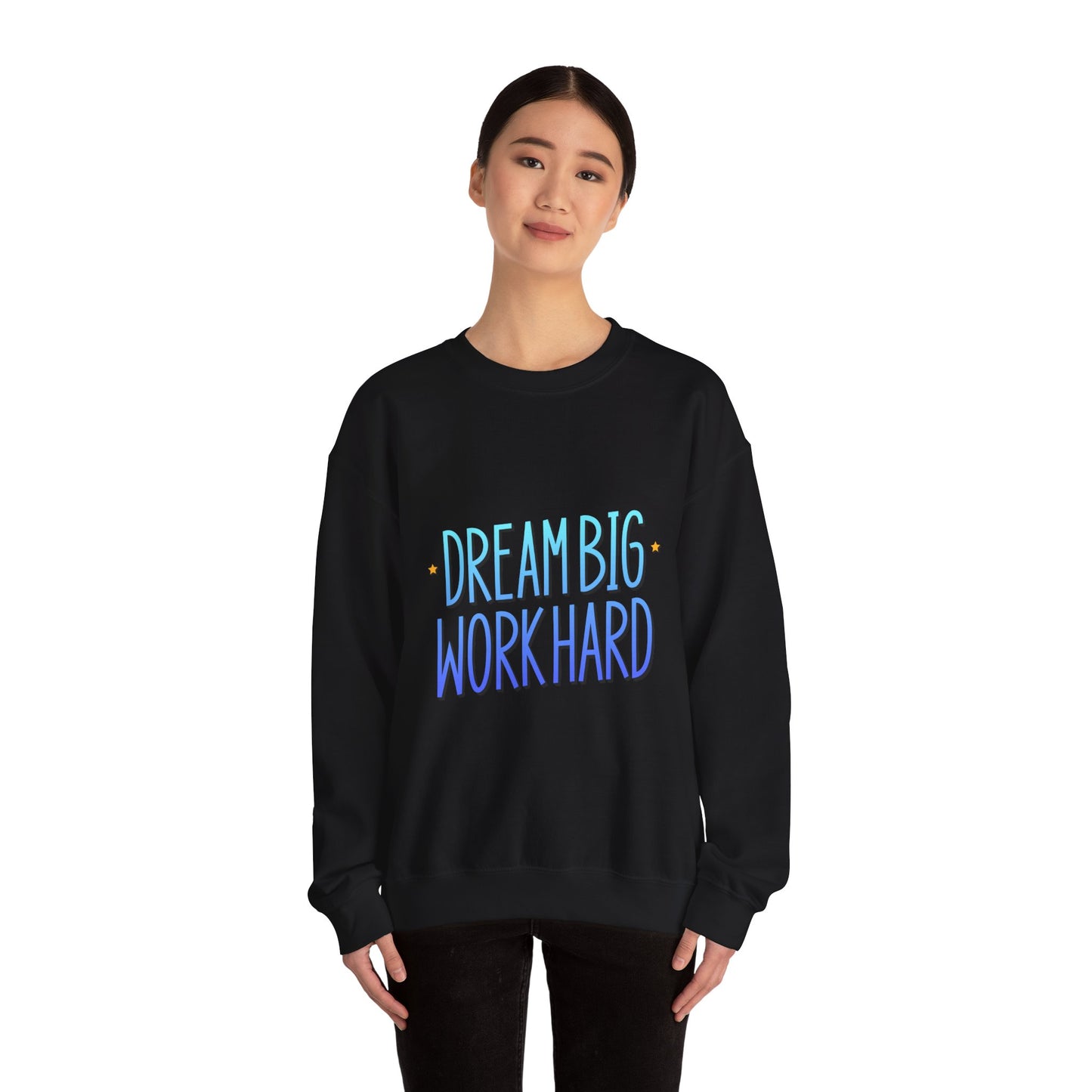 Dream Big Work Hard Unisex Heavy Blend™ Crewneck Sweatshirt