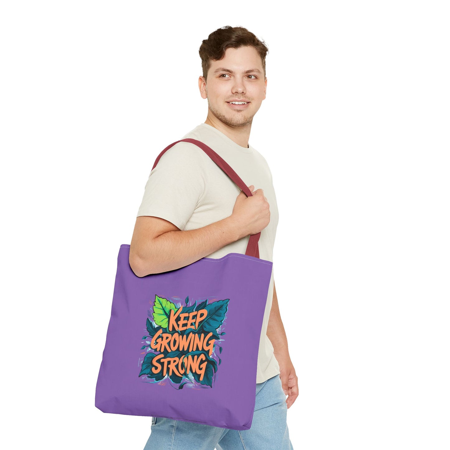 Keep Growing Strong Tote Bag (AOP)