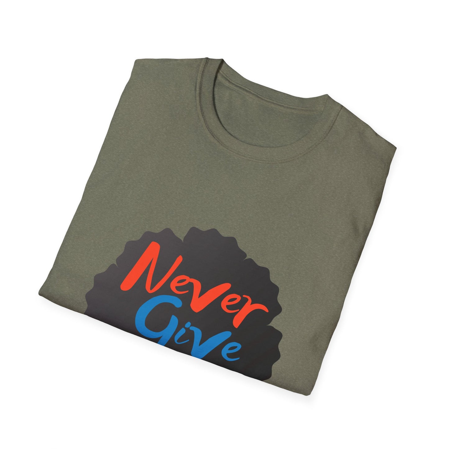 Never Give Up Unisex Softstyle T-Shirt