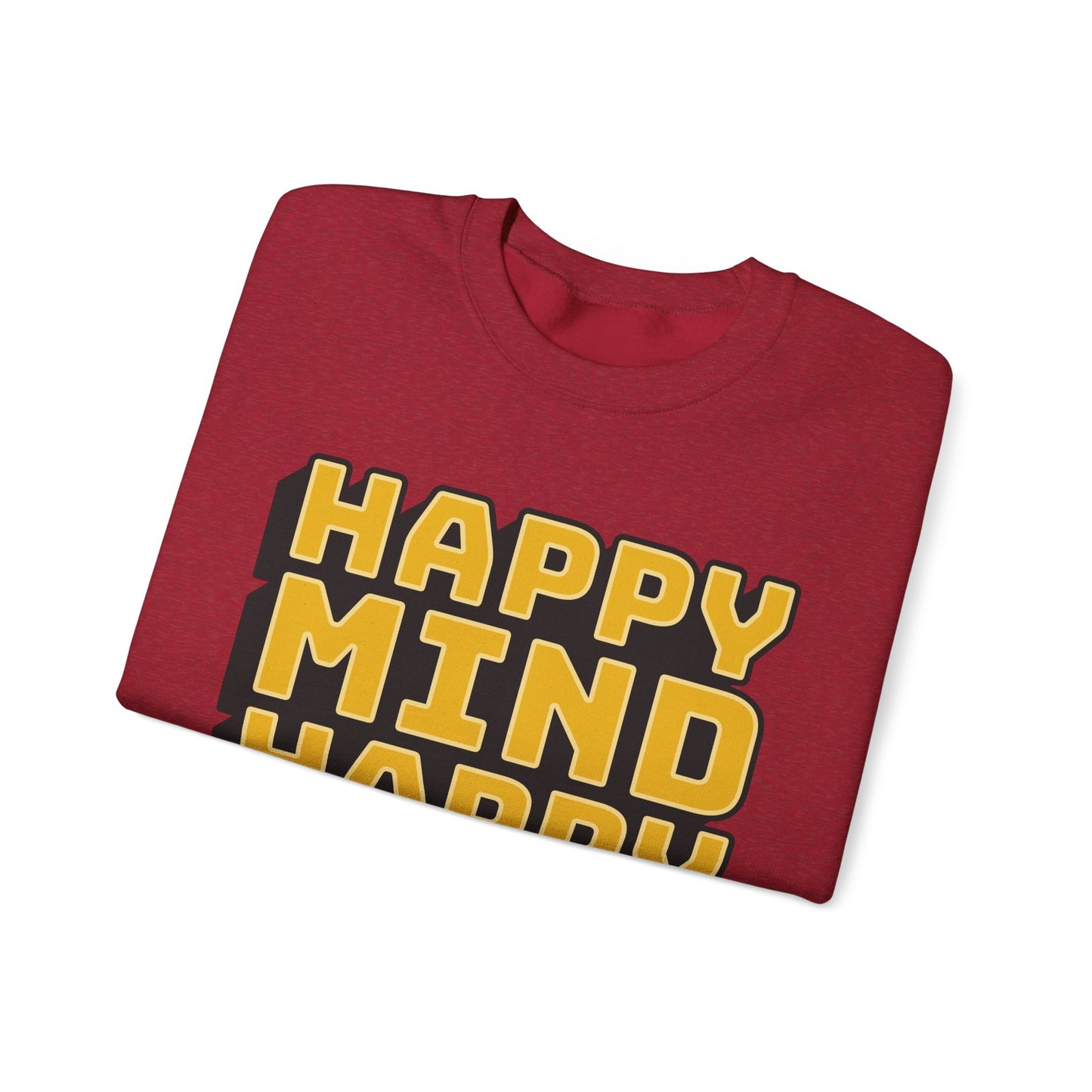 Happy Mind Happy Life Unisex Heavy Blend™ Crewneck Sweatshirt
