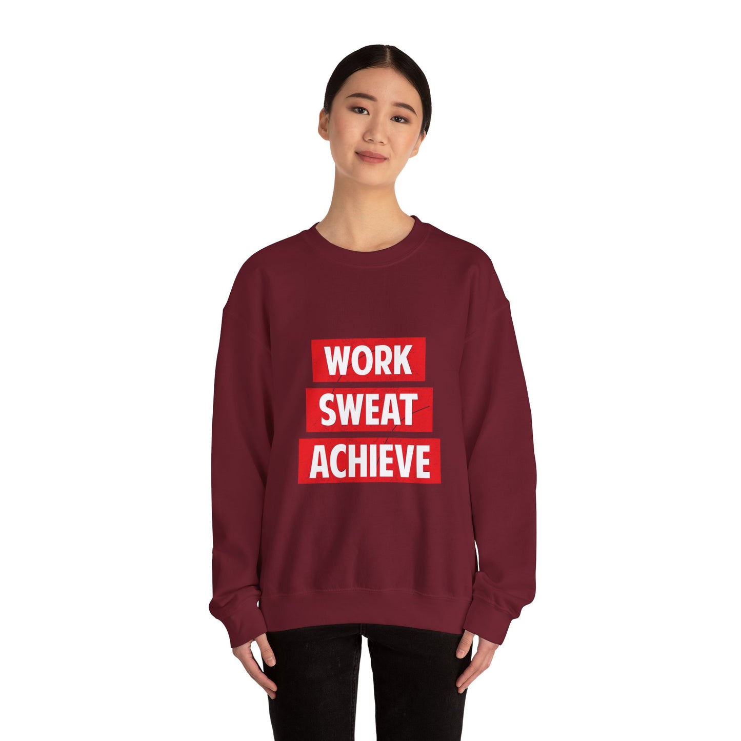Work Sweat Achieve Unisex Heavy Blend™ Crewneck Sweatshirt