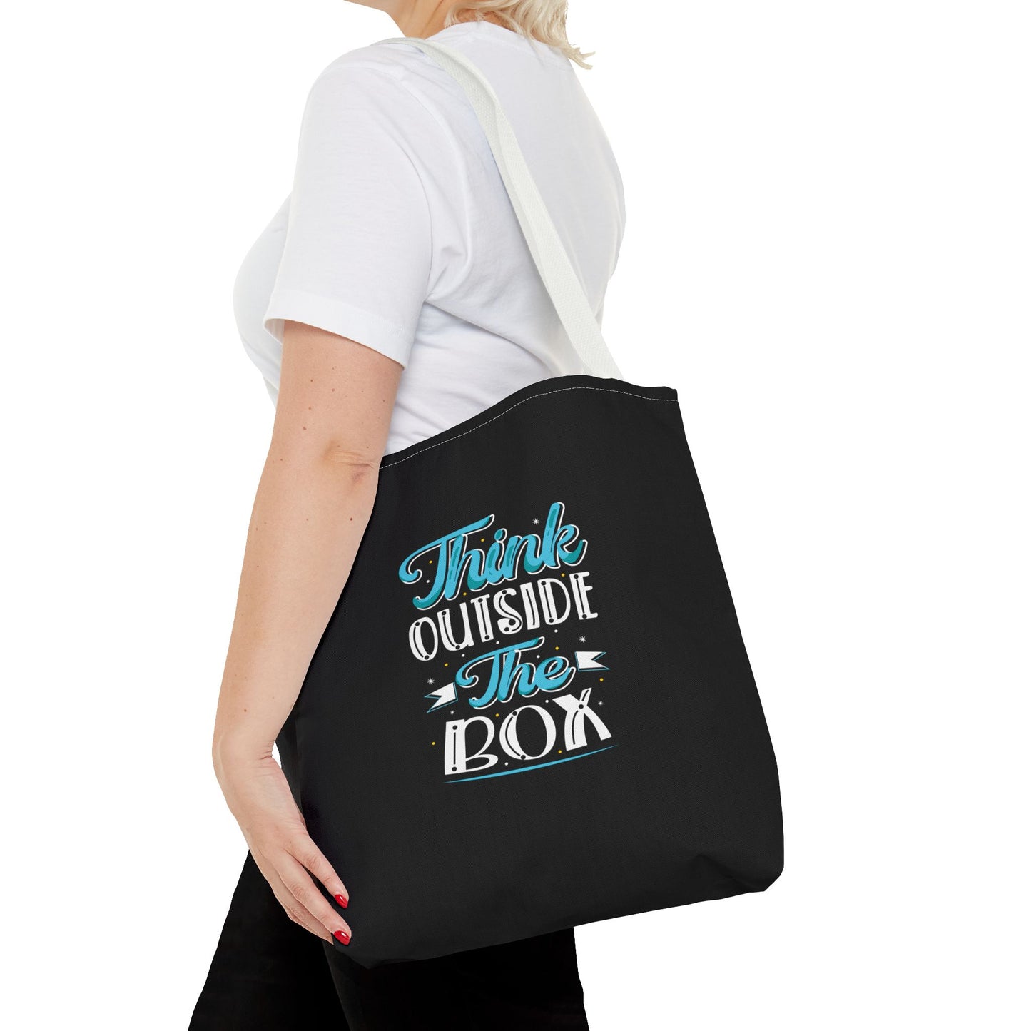 Think Outside The Box Tote Bag (AOP)