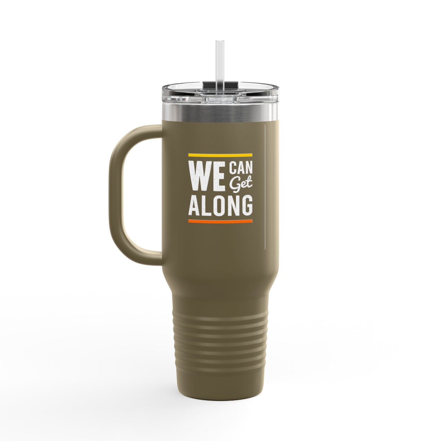We Can Get Along Insulated Travel Mug, 40oz