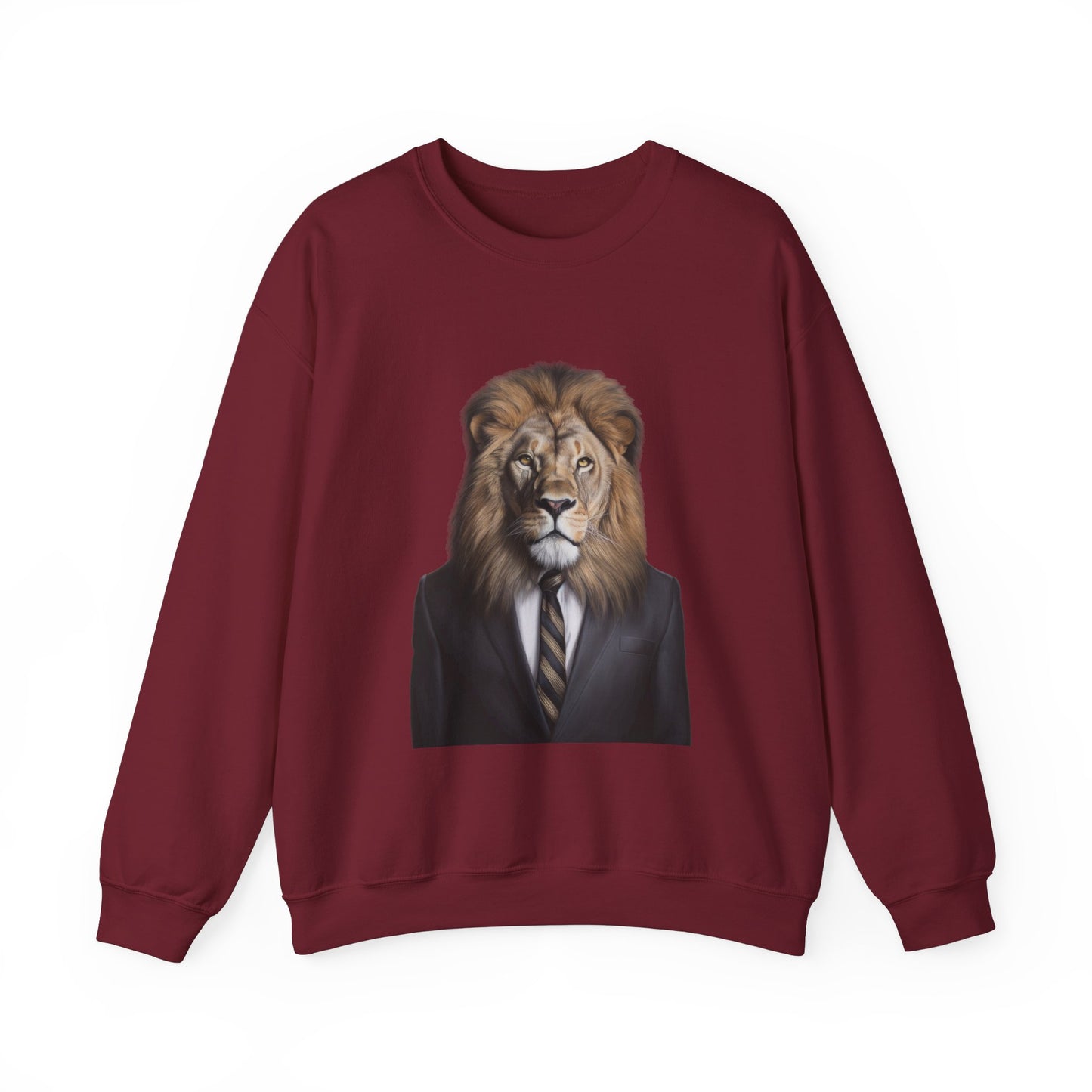Lion Business Person Unisex Heavy Blend™ Crewneck Sweatshirt